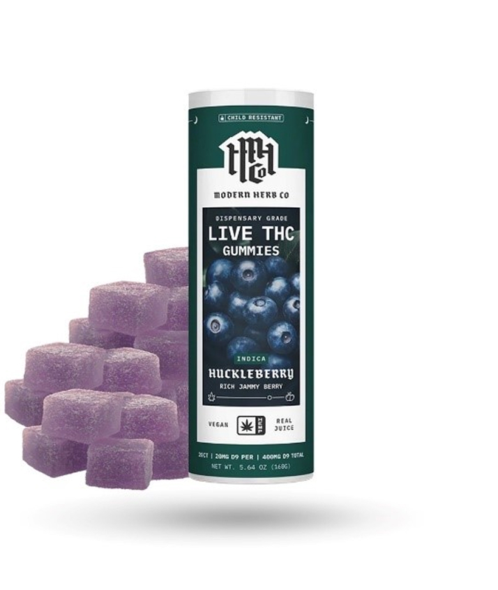 THC Gummies – HuckleBerry (Indica)