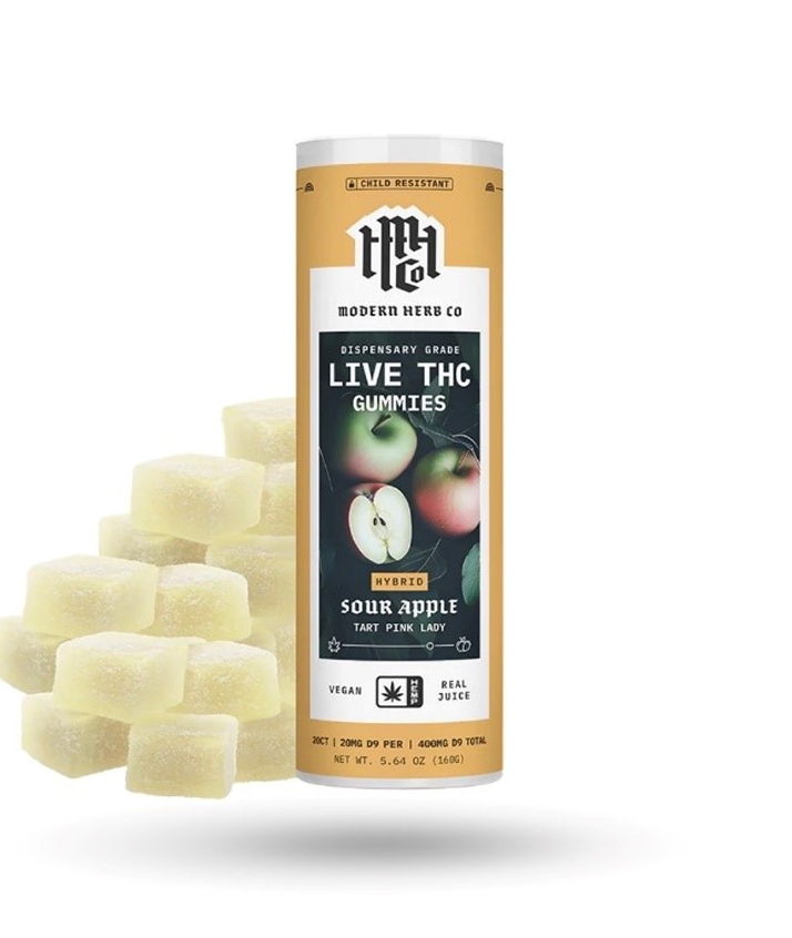 THC Gummies – Sour Apple (Hybrid)