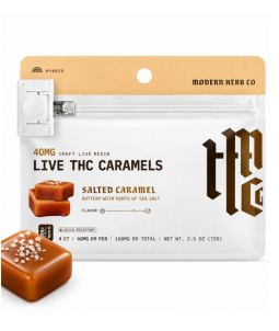 Modern Herb Co. Delta-9 Live Resin Caramels – Hybrid (4 Count)
