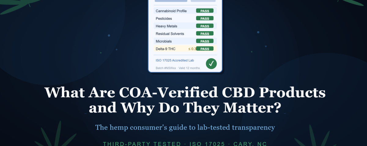 COA-verified CBD products